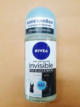Lăn Khử Mùi Nivea Invissble Forblack & White 48H Thailand 50ml