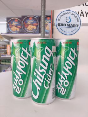 Nước Giải Khát Có Gas Soda Chilsung Cider Lotte 250ml