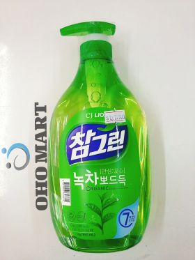 Nước Rửa Chén Trà Xanh Organic CJ Lion 965 ml